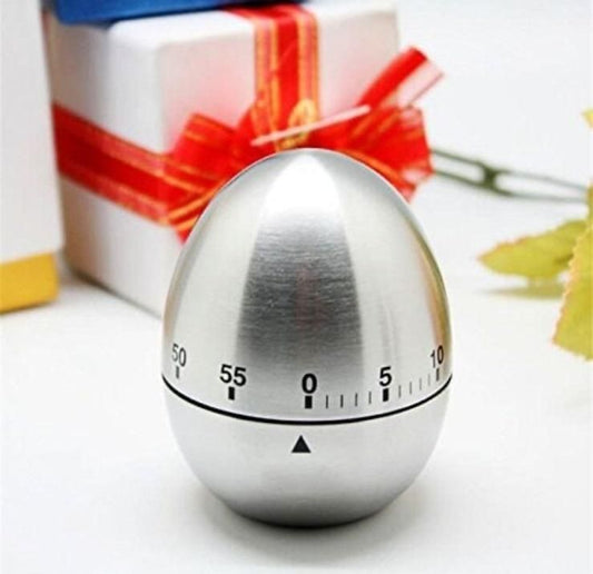 Egg Shaped Stainless Steel Timer
